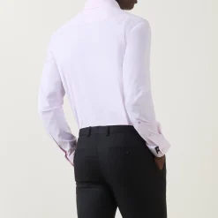 Solid Stretch Single-Cuff Shirt