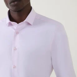 Solid Stretch Single-Cuff Shirt