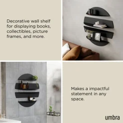 Solis Decorative Metal Floating Wall Shelves