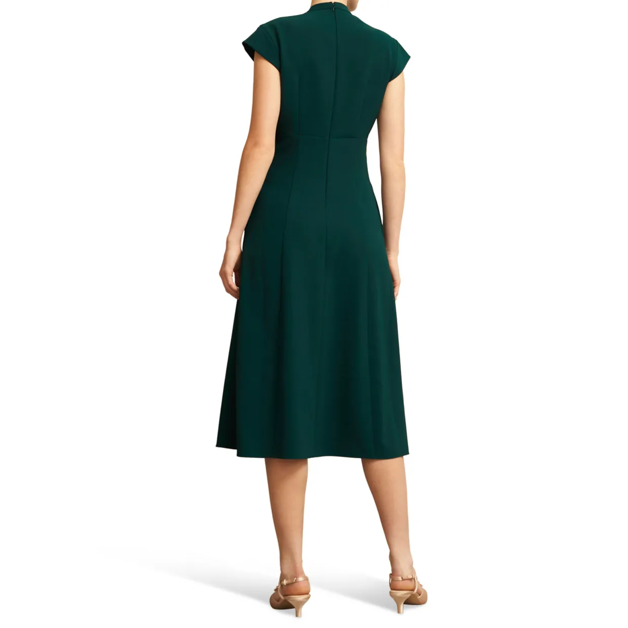 Sophie Pintuck Flared Dress