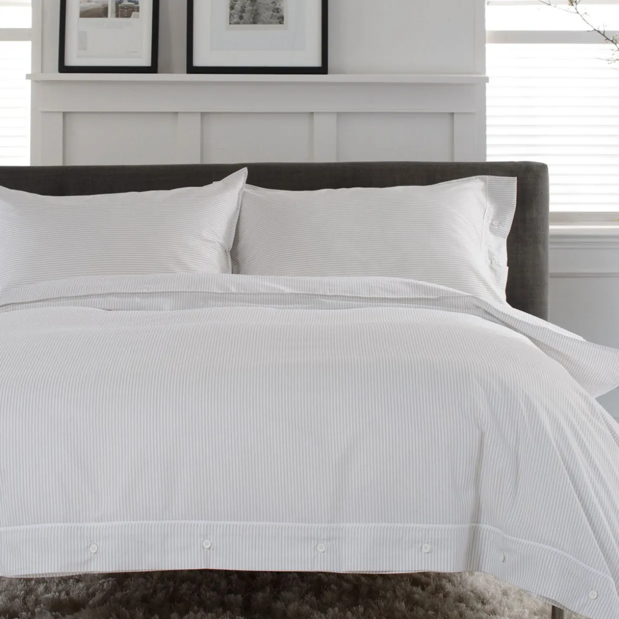 Southport Duvet Set Grey