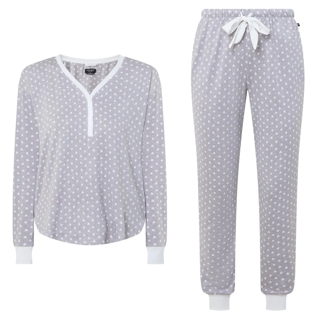 Spade Print Henley Pyjama Set