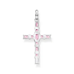 Sparkling Cross Shaped Charm Pendant