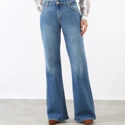 Spencer Coated Flared Leg Jeans