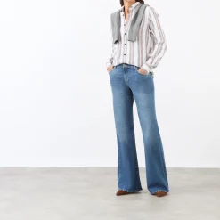 Spencer Coated Flared Leg Jeans
