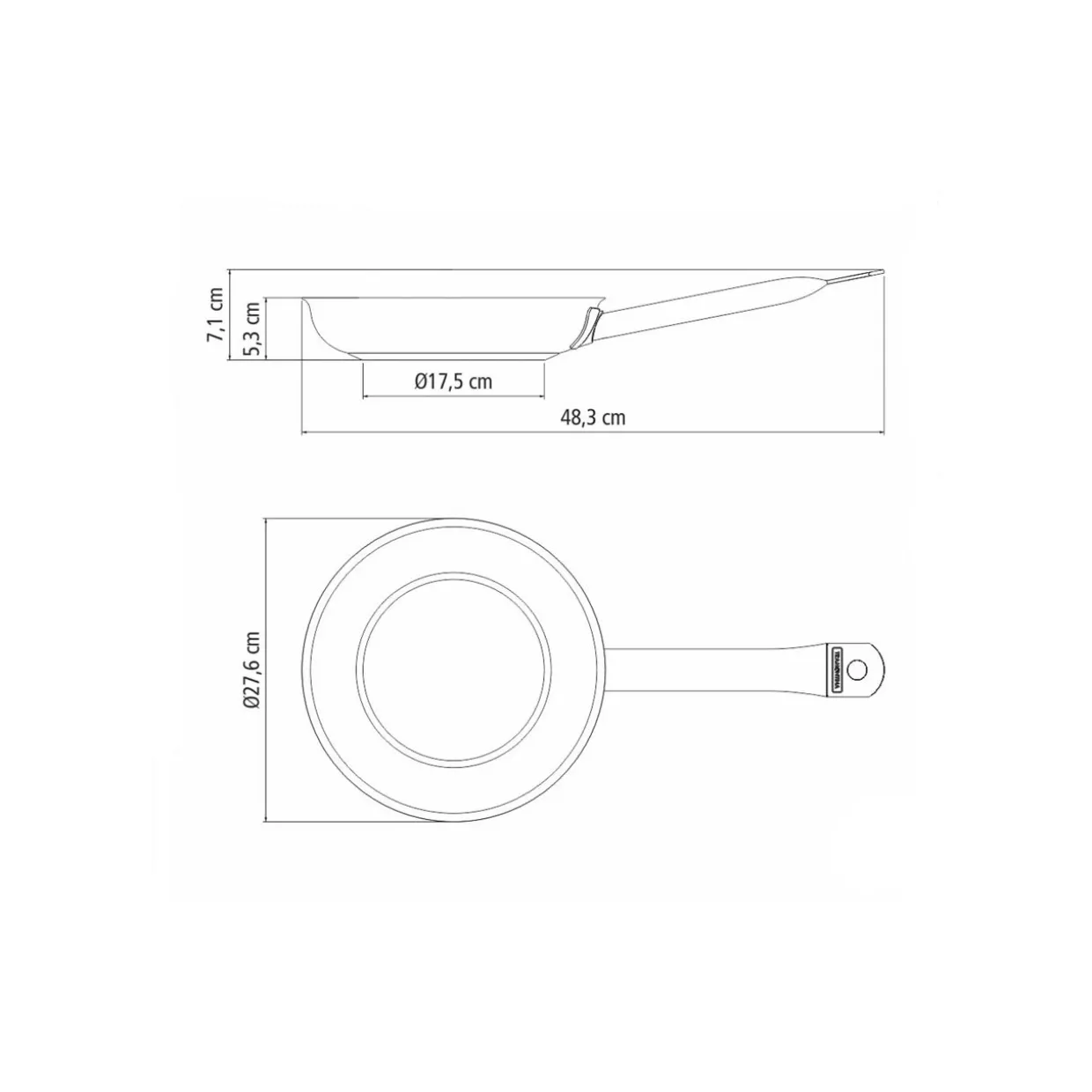 Stainless Steel Non-Stick Frying Pan 26cm
