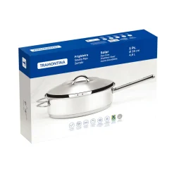 Stainless Steel Saute Pan with Handles 28cm