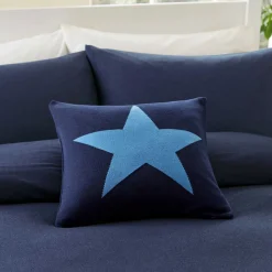 Star Cushion Blue