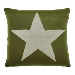 Star Cushion Green