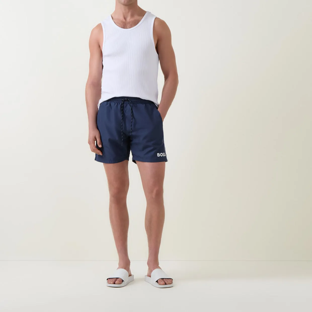 Starfish Logo Drawstring Swim Shorts