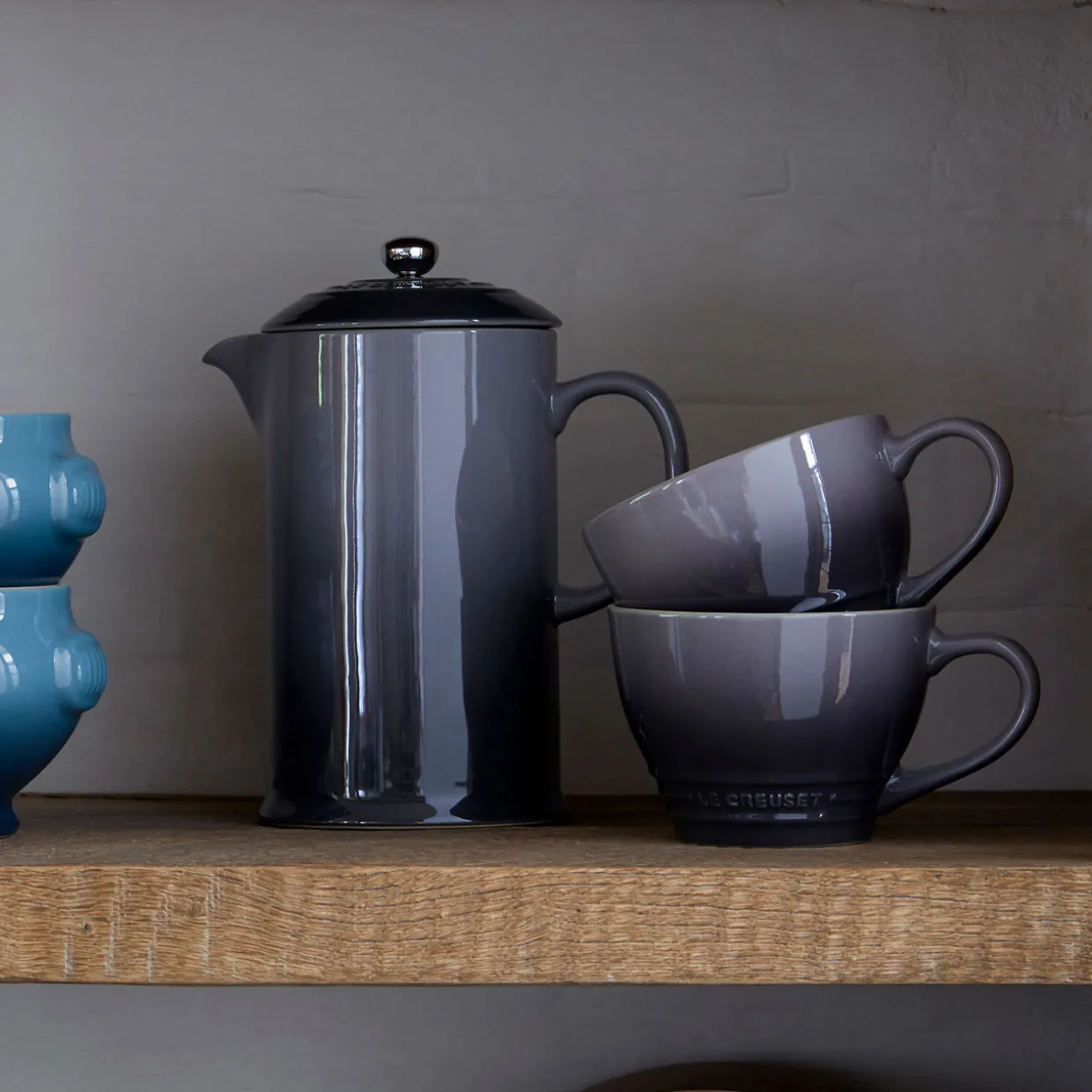 Stoneware Cafetière 1L Flint
