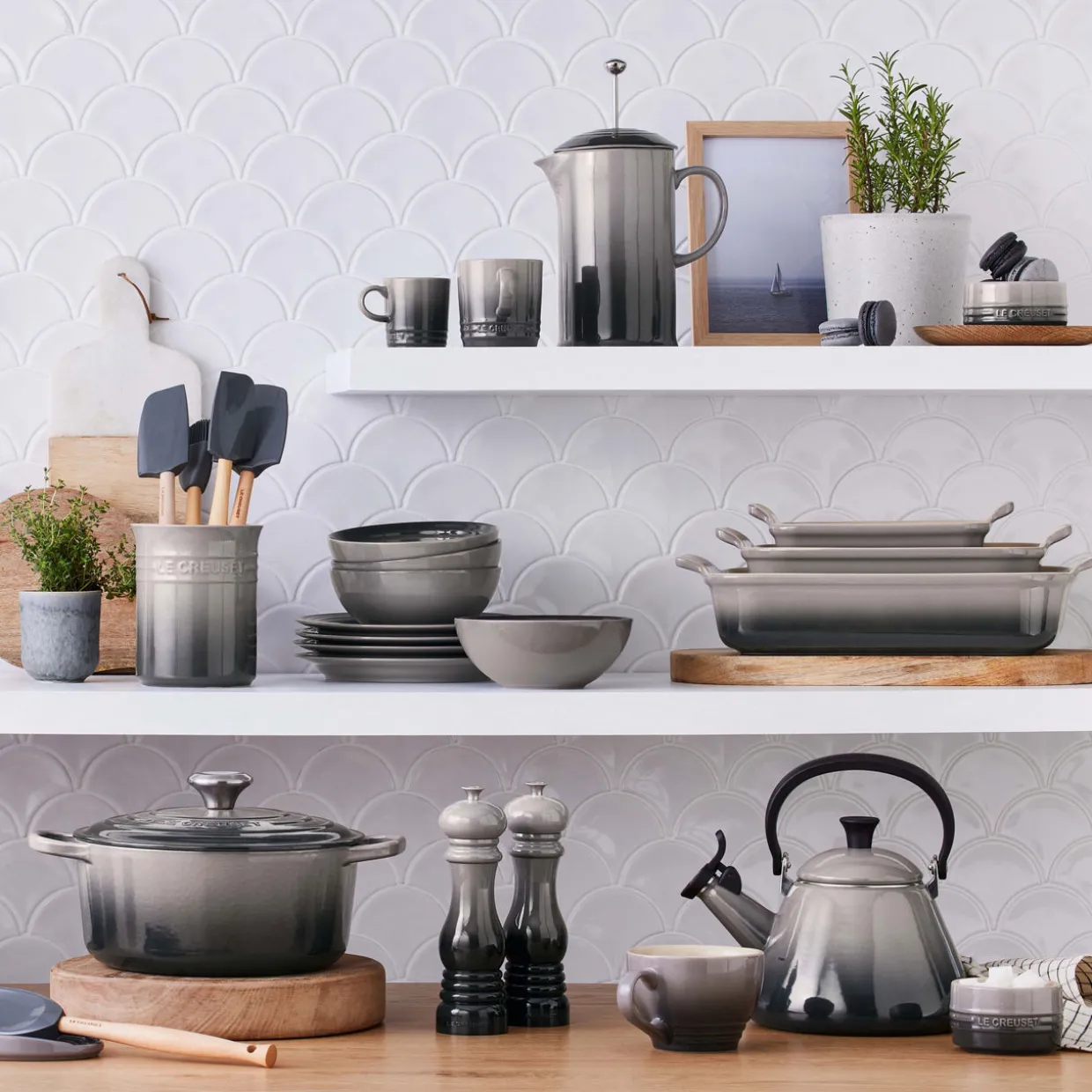 Stoneware Cafetière 1L Flint