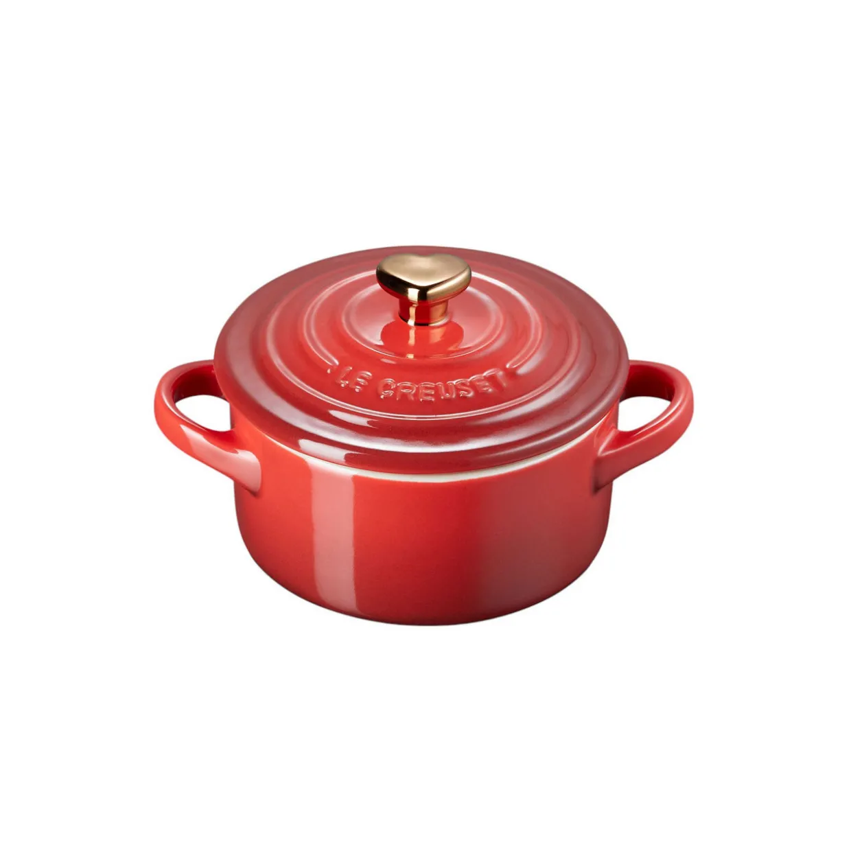 Stoneware Heart Knob Petite Casserole 10cm