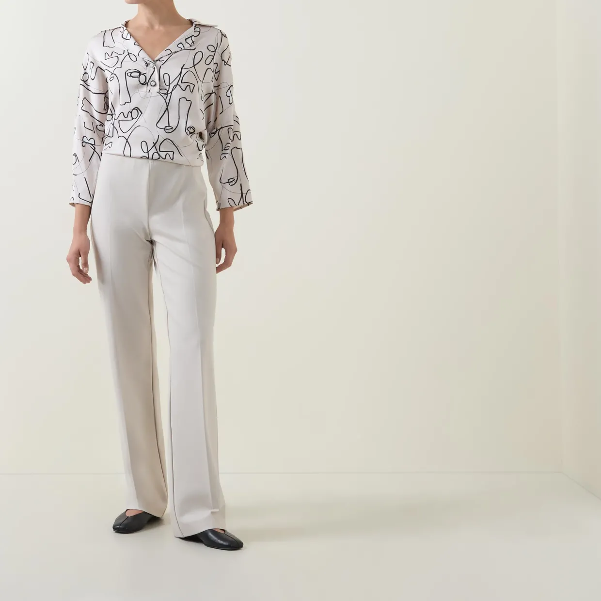 Straight Leg Trousers