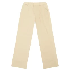 Straight Pleated Chino Trousers