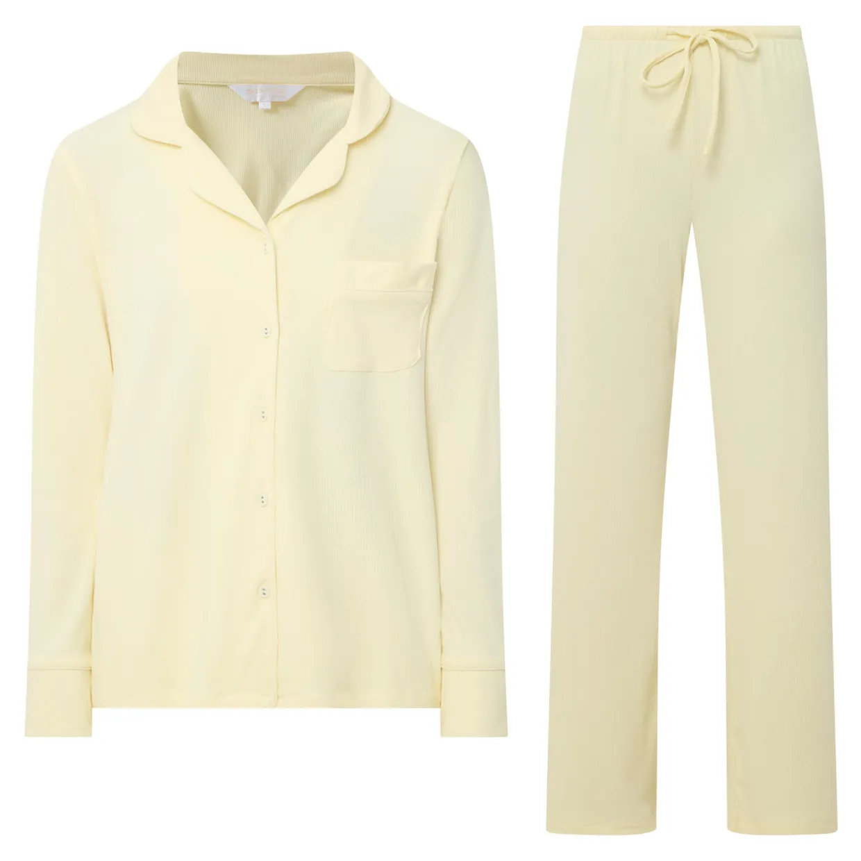 Stretch Rib Long Pyjama Set