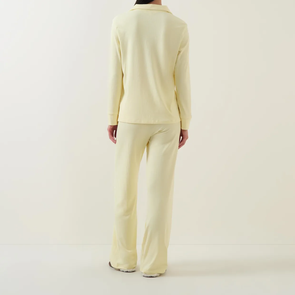 Stretch Rib Long Pyjama Set