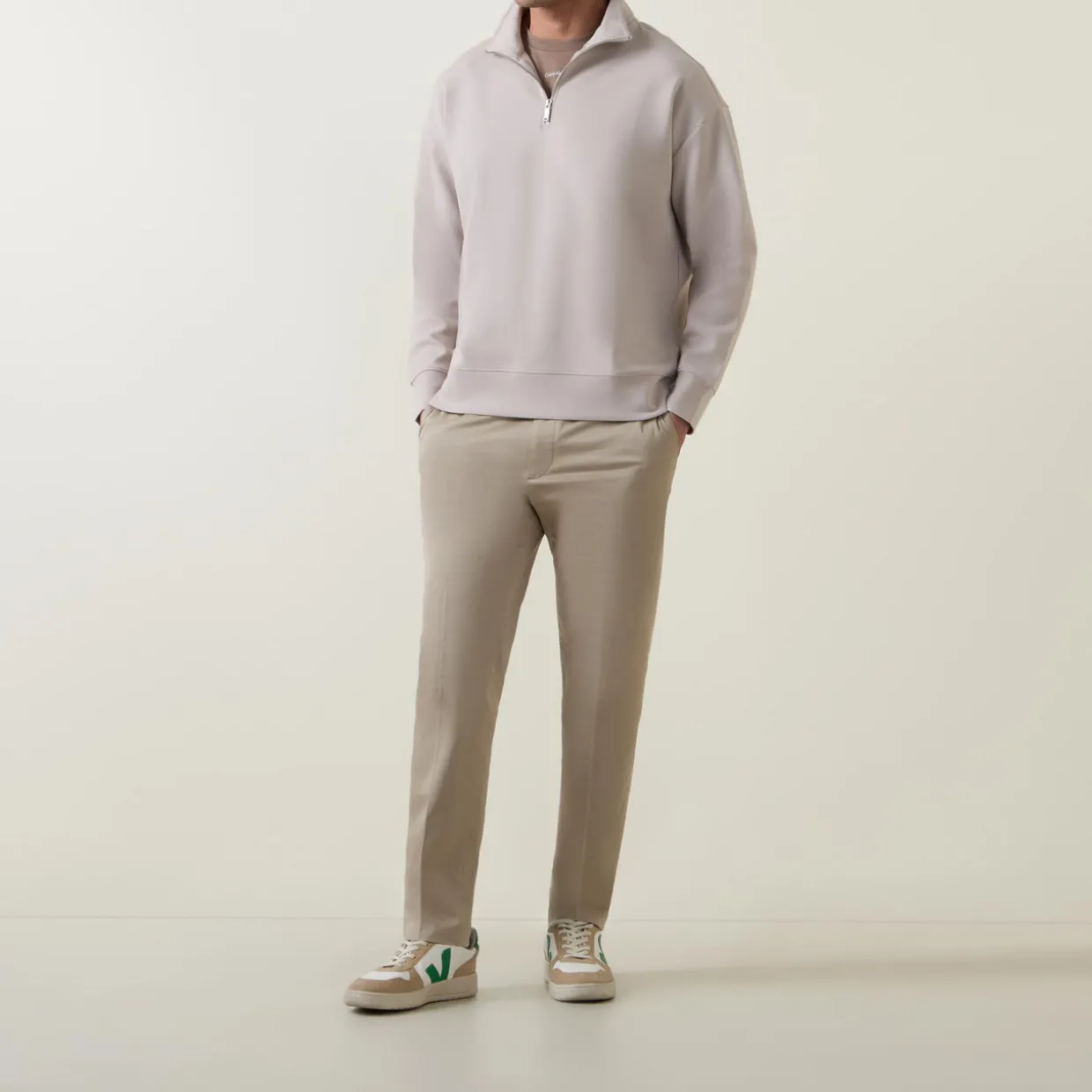 Stretch Straight Leg Trousers