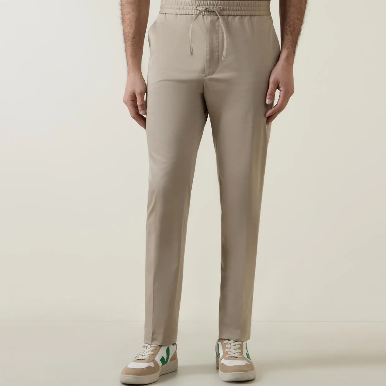 Stretch Straight Leg Trousers