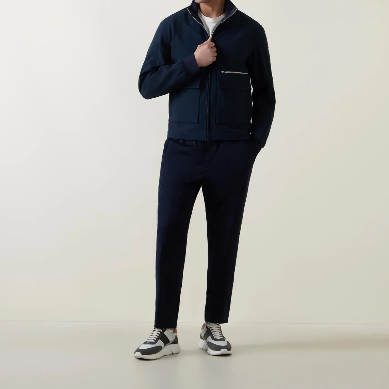 Stretch Straight Leg Trousers