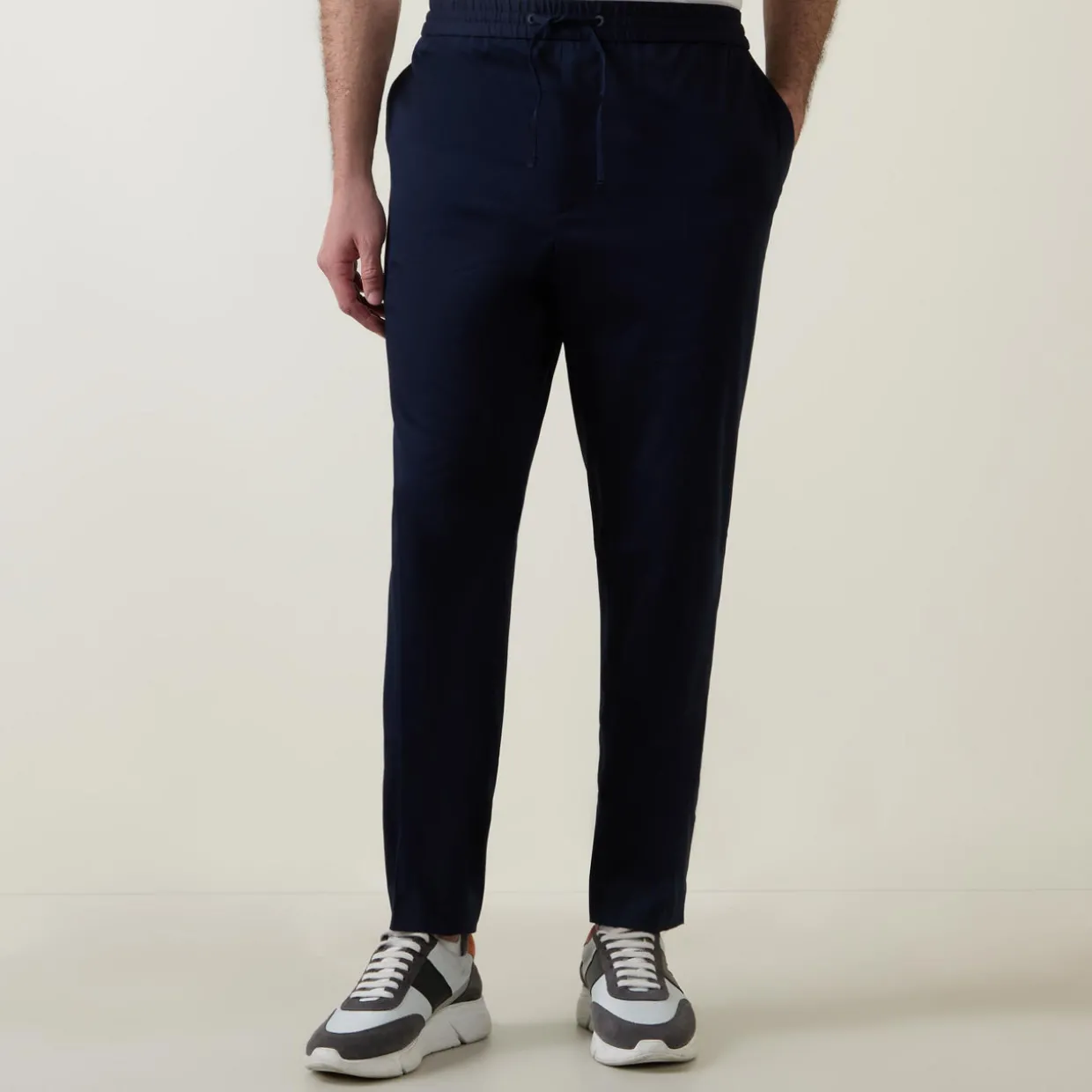 Stretch Straight Leg Trousers