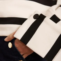Striped Cuff Detail Sweatshirt