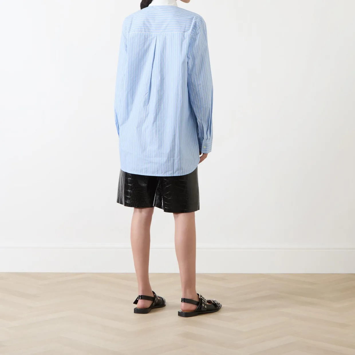 Striped Scalloped Shirt