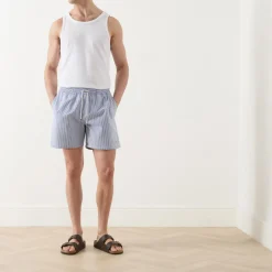Striped Seersucker Shorts