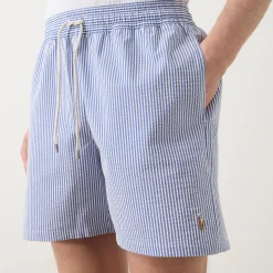 Striped Seersucker Shorts