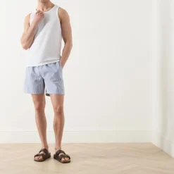 Striped Seersucker Shorts