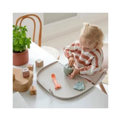 striped Sleeved Pocket Bib