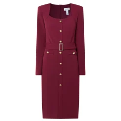 Structured Belted Shirt Dress