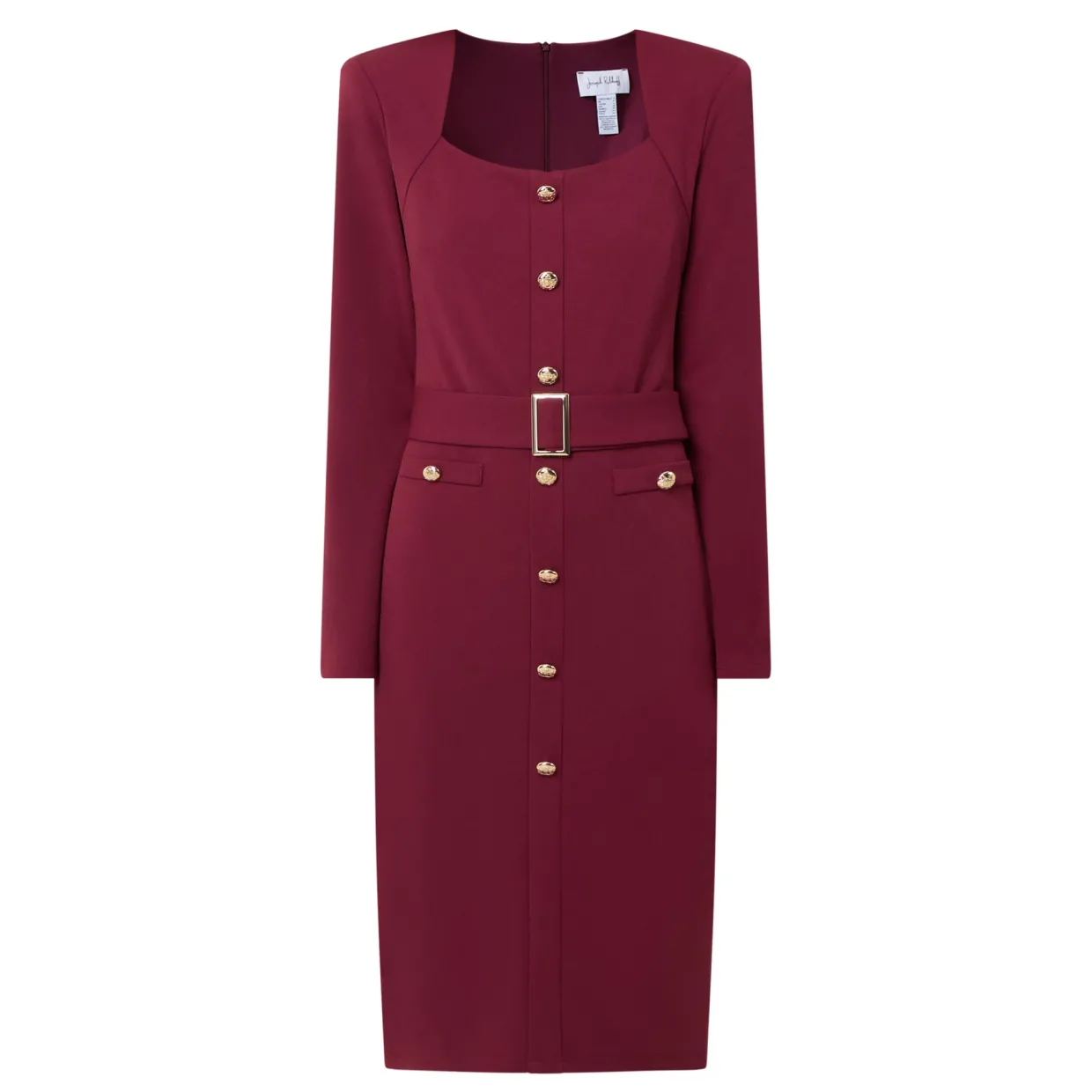 Structured Belted Shirt Dress