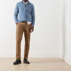Suede Sateen Tailored Trousers