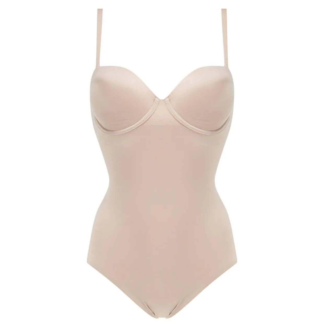 Suit Your Fancy Medium Control Strapless Cupped Brief Bodysuit