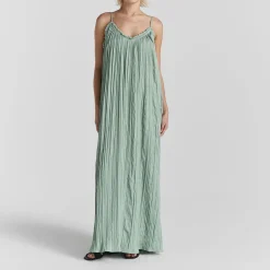 Summer Draped Textured Slip Dress