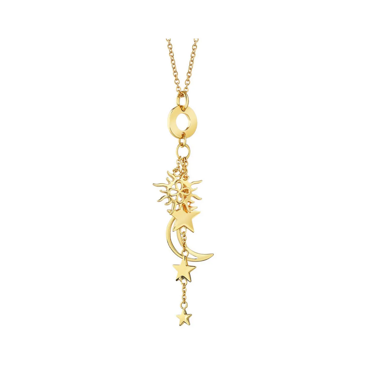 Sun, Moon & Star Charm Necklace