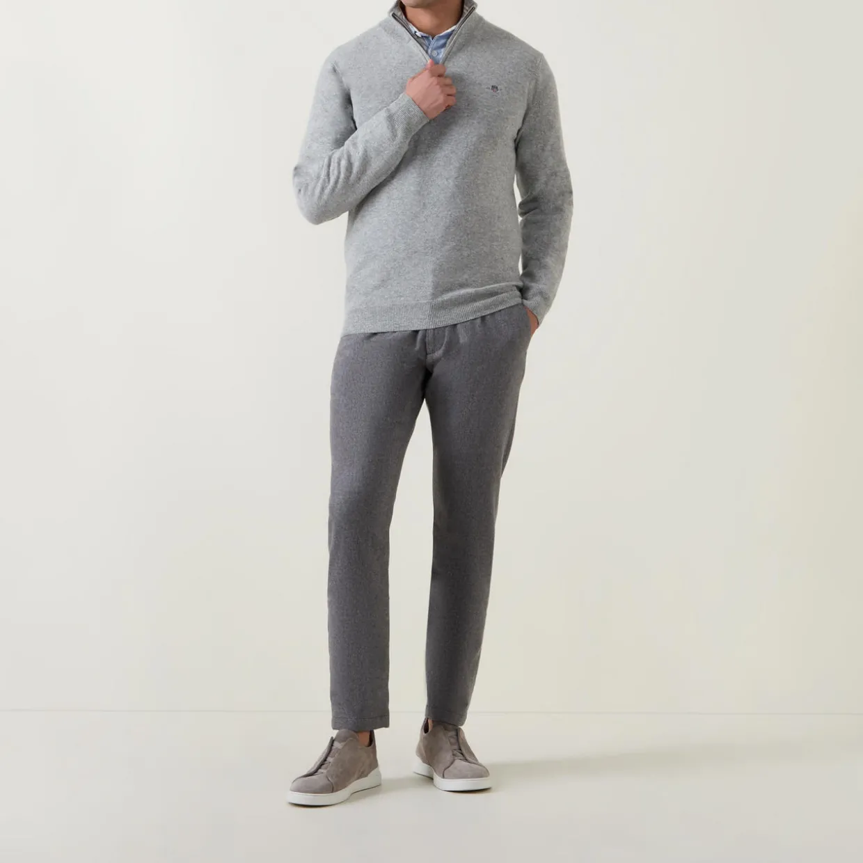 Superfine Half-Zip Sweater