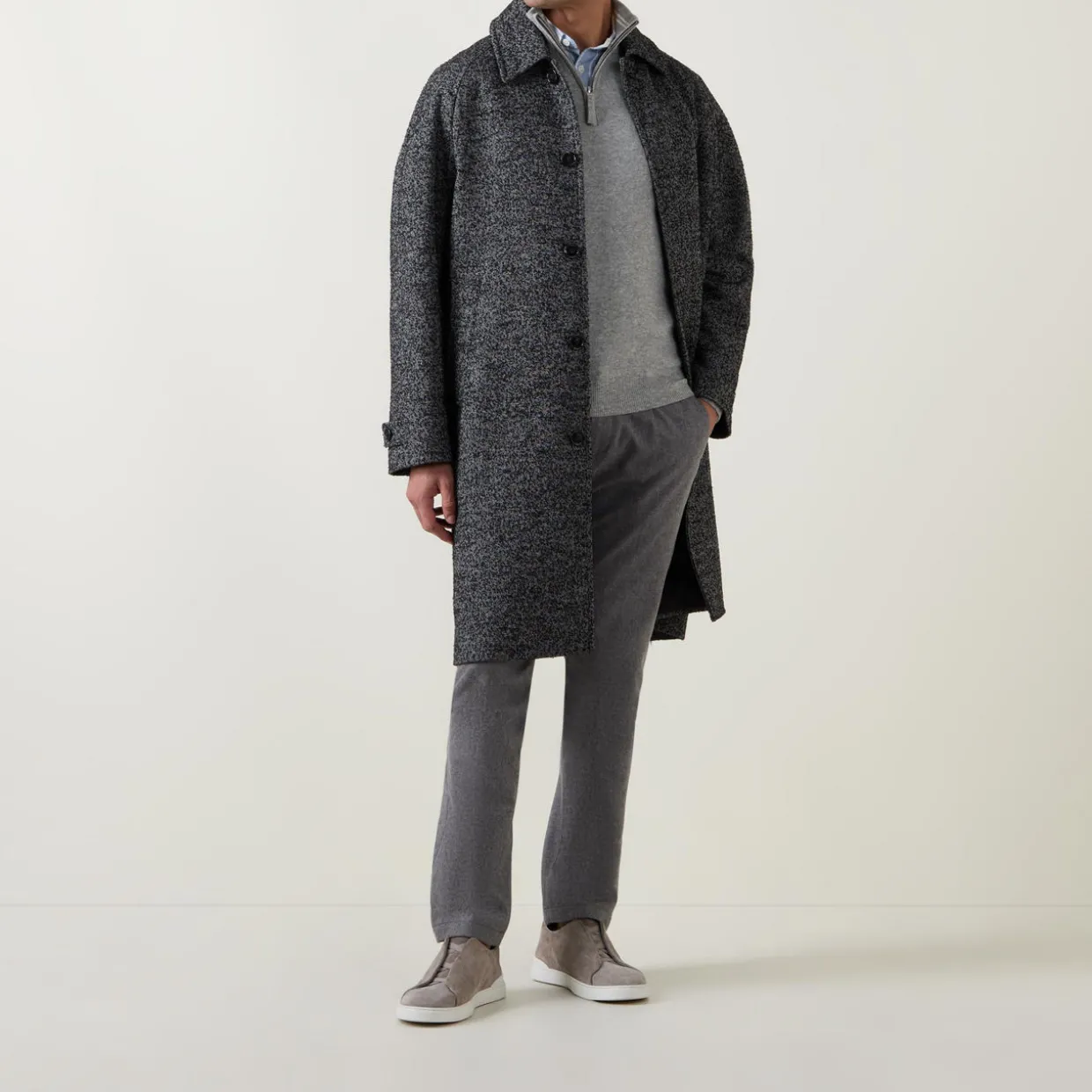 Superfine Half-Zip Sweater