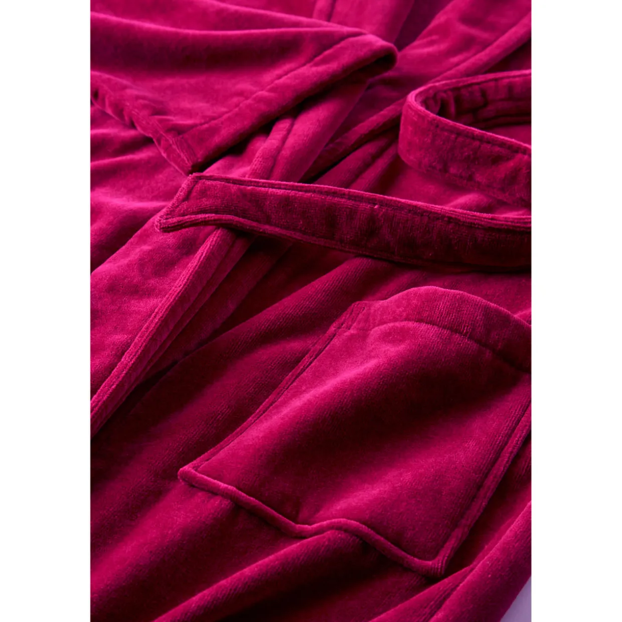 Supreme Velour Bathrobe Raspberry