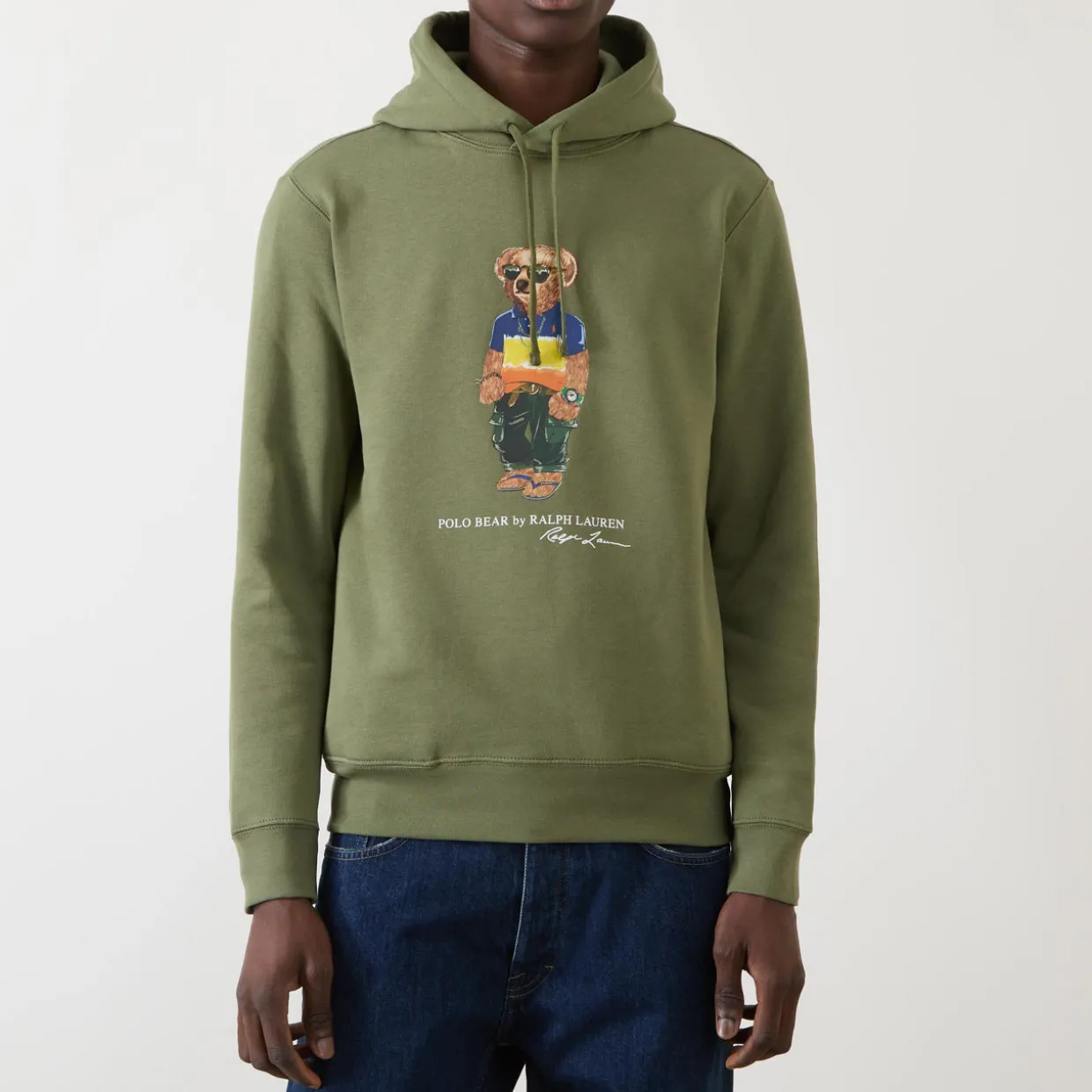 Surf Bear Logo Drawstring Hoodie