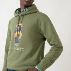 Surf Bear Logo Drawstring Hoodie