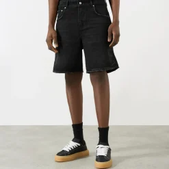Tailored Denim Shorts