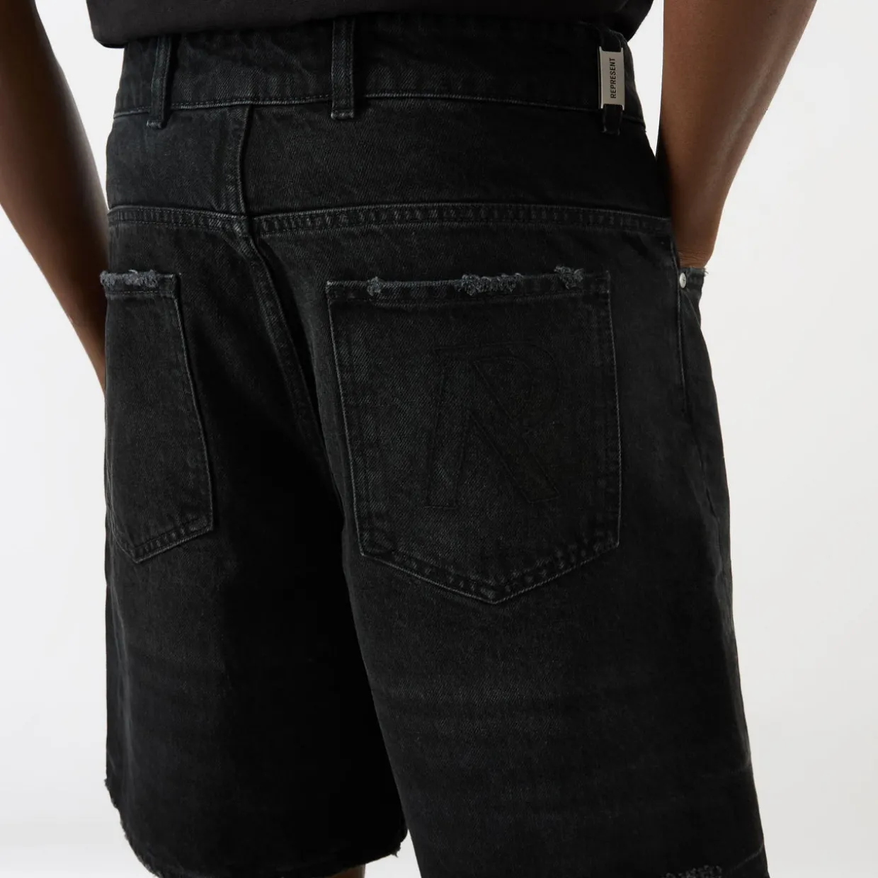Tailored Denim Shorts