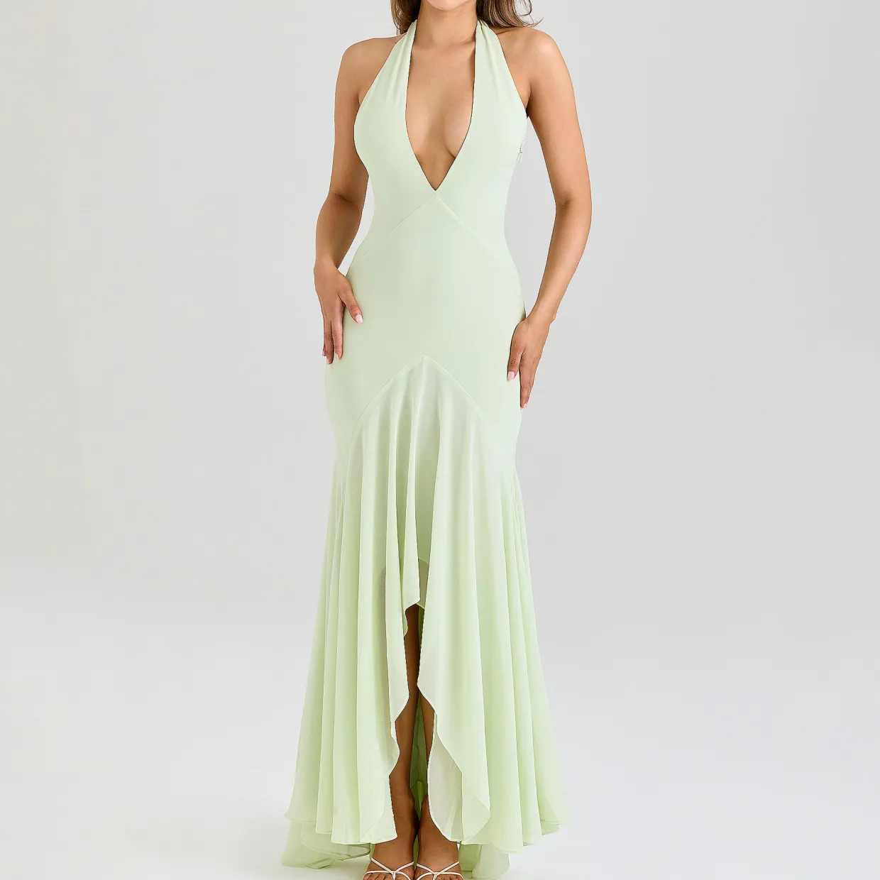 Tamara Draped Asymmetrical Dress