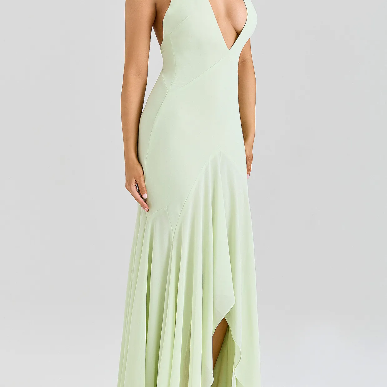 Tamara Draped Asymmetrical Dress