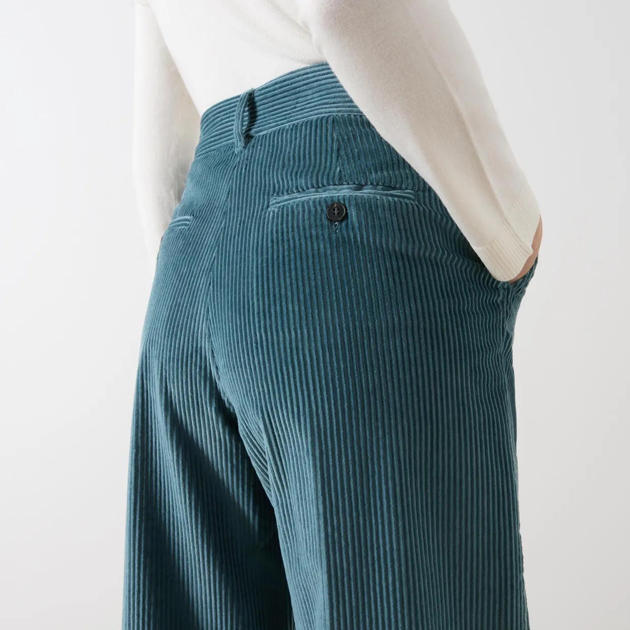 Tania Straight Leg Corduroy Trousers