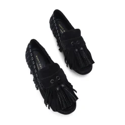 Tassel Fringe Slip-On Flats