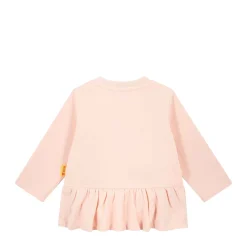 Teddy Bear Ruffle Hem Sweatshirt