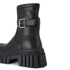 Tegan Sock Buckle Biker Boots